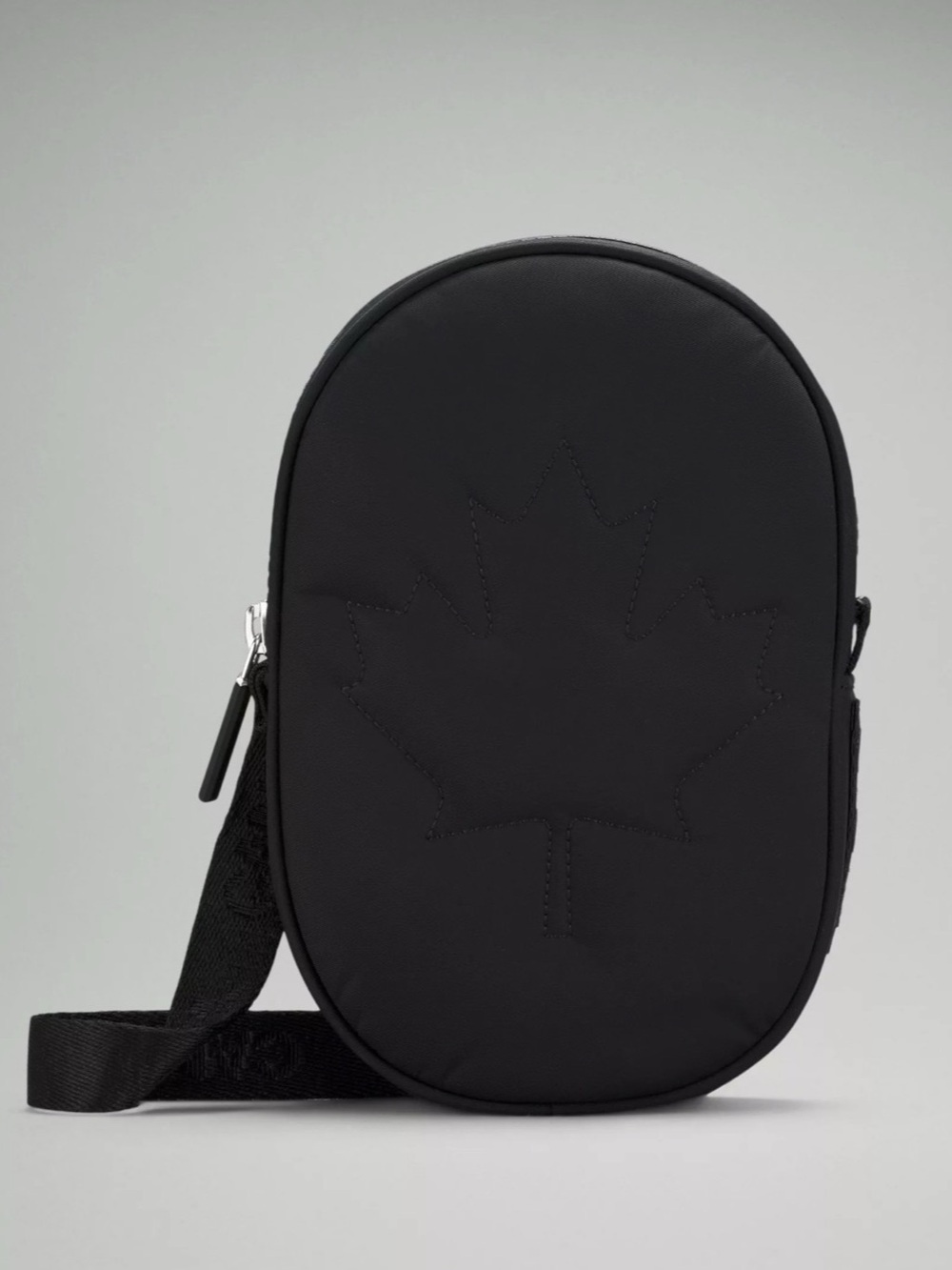 Lululemon Team Canada Black Maple Leaf Crossbody Bag